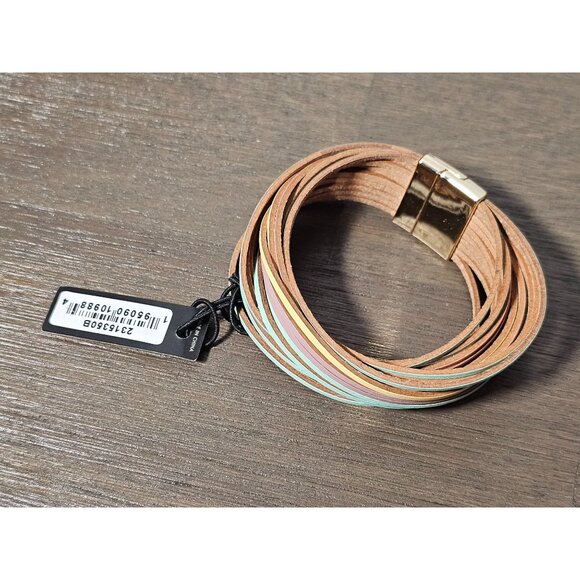 Coco + Carmen Boho Leather Wrap Multilayer Bracelet - Picture 2 of 2